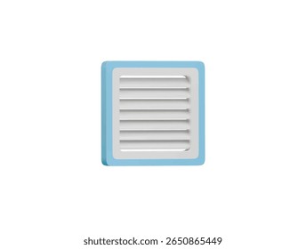 ventilator wind icon 3d illustration render