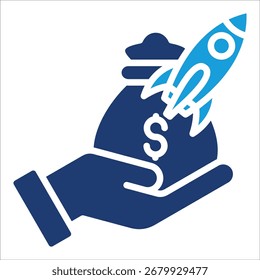 Venture Capital Icon Element For Design