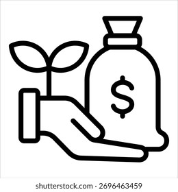 Elemento de icono de capital de riesgo para diseño