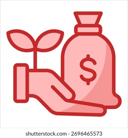 Elemento de icono de capital de riesgo para diseño