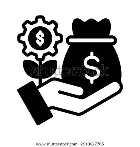 Venture Capital Icon Element for Design
