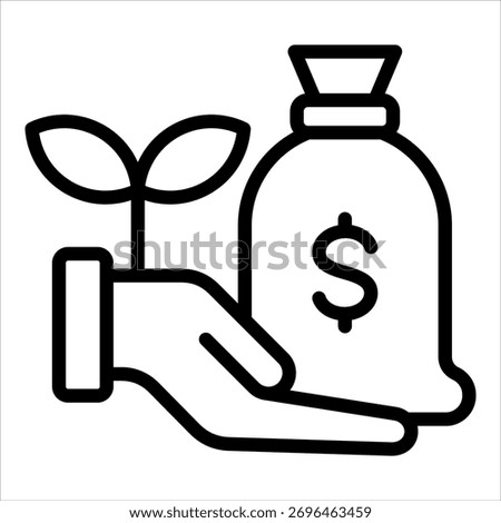 Venture Capital Icon Element For Design