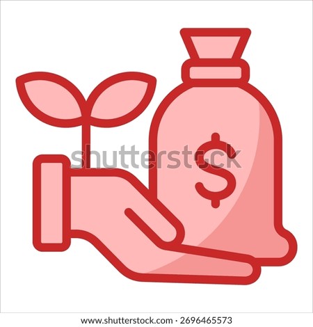Venture Capital Icon Element For Design
