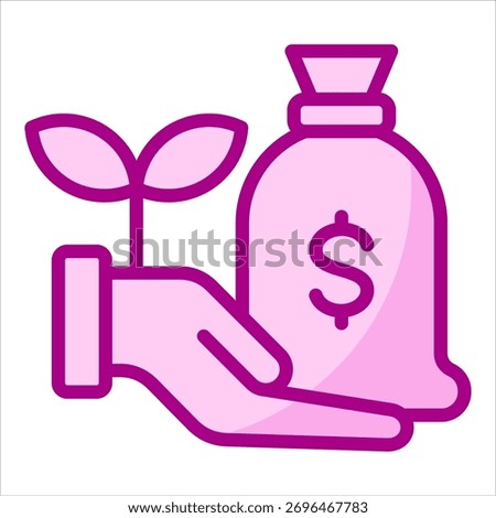 Venture Capital Icon Element For Design