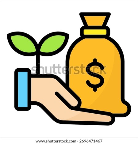 Venture Capital Icon Element For Design