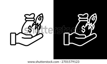 Venture Capital With Icon Set Design