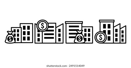 venture capital icon symbol vector design black white color simple illustration collection set isolated