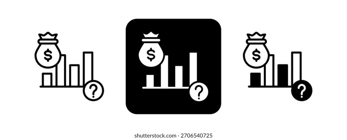Venture Capital Conjunto de Ilustración vectorial de dibujo de línea negra y color sólido