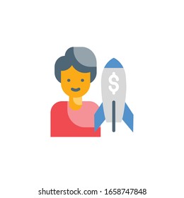 Venture Capital Vector Flat Illustration. Banking and Finance icon