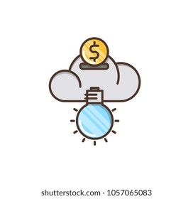 Venture capital vector icon