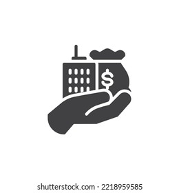 Venture capital vector icon. filled flat sign for mobile concept and web design. Capital investment glyph icon. Symbol, logo illustration. Vector graphics