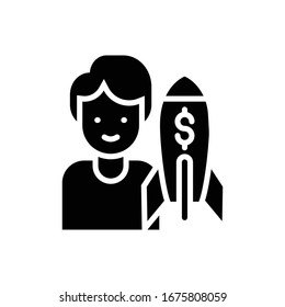 Venture Capital Vektorillustration Style Illustration. Das Symbol für Wirtschaft und Finanzen ist voll.