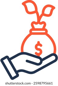 Venture Icon Color Line Vector Illustration