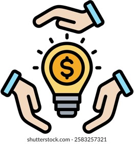 Venture Icon Element For Design