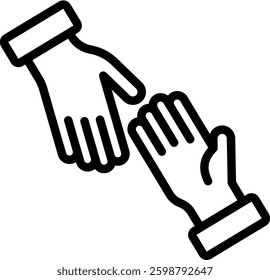 Venture Icon Outline Vector Illustration