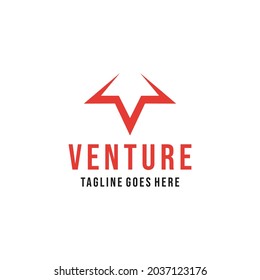venture Logo vector design. modern consulting symbol icon graphic. internet emblem for Company and business