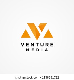 Venture Media Logo Template