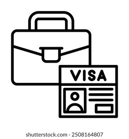 Venture Visage icon line vector illustration