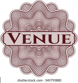 Venue abstract rosette