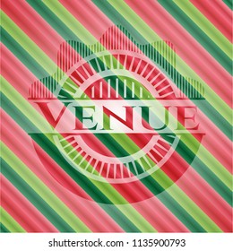 Venue christmas badge.