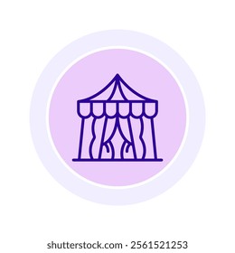 Venue color circle icon , vector, pixel perfect, illustrator file