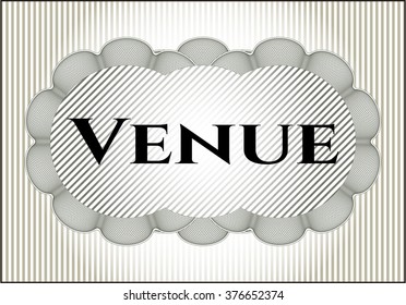 Venue colorful card