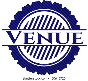 Venusemblem mit Denim-Textur