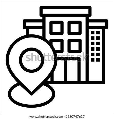 Venue Icon Element For Design
