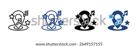 Venue icon sheet multiple style collection