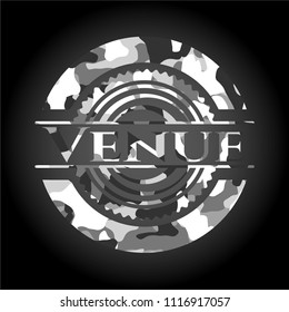 Venue on grey camouflaged pattern