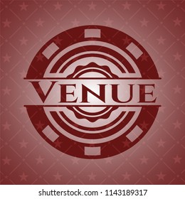 Venue red emblem