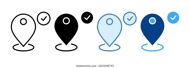 Venue Selection Icon Set Multiple Style Collection
