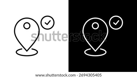 Venue Selection White Icon Set Design