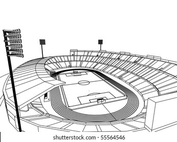 Soccer Stadium Drawing High Res Stock Images Shutterstock