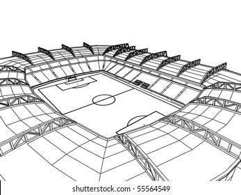 Sports Stadium Drawing Images, Stock Photos & Vectors | Shutterstock