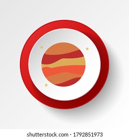 Venus colored button icon. Element of space illustration. Signs and symbols icon can be used for web, logo, mobile app, UI, UX