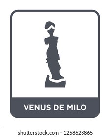 venus de milo icon vector on white background, venus de milo trendy filled icons from Museum collection, venus de milo simple element illustration