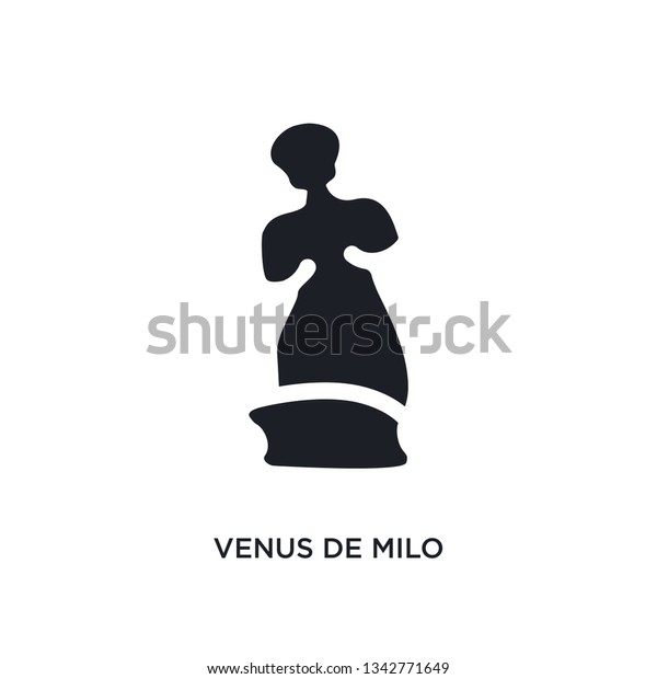 Venus De Milo Isolated Icon Simple Stock Vector Royalty