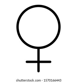 venus icon glyph vector design 