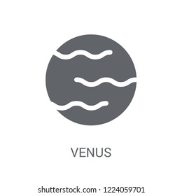 Venus icon. Trendy Venus logo concept on white background from Astronomy collection. Suitable for use on web apps, mobile apps and print media.