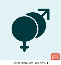 Venus Mars icon. Gender symbol. Vector illustration