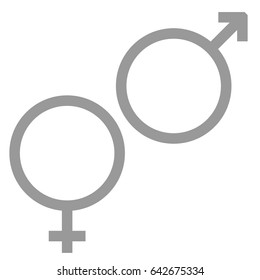 Venus and Mars symbol icon .