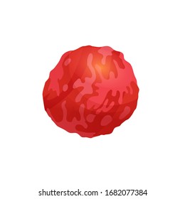 Venus planet cartoon vector illustration.  Element for computer game, book for kids.