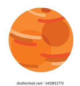 Venus Planet Flat Design Illustration for Education