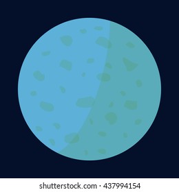 Venus planet icon, cartoon style