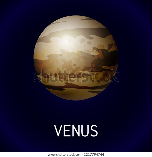 Venus planet icon. Cartoon of venus planet vector
icon for web design