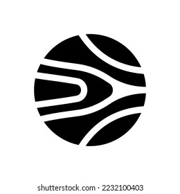 Venus planet icon (vector illustration)
