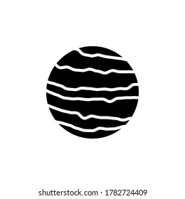 Venus planet icon vector. Venus planet simple sign, logo