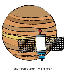 venus planet with satellite