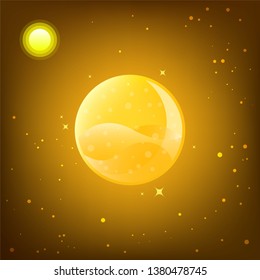 Venus, planet in solar system.